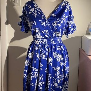 Floral Dress with Belt